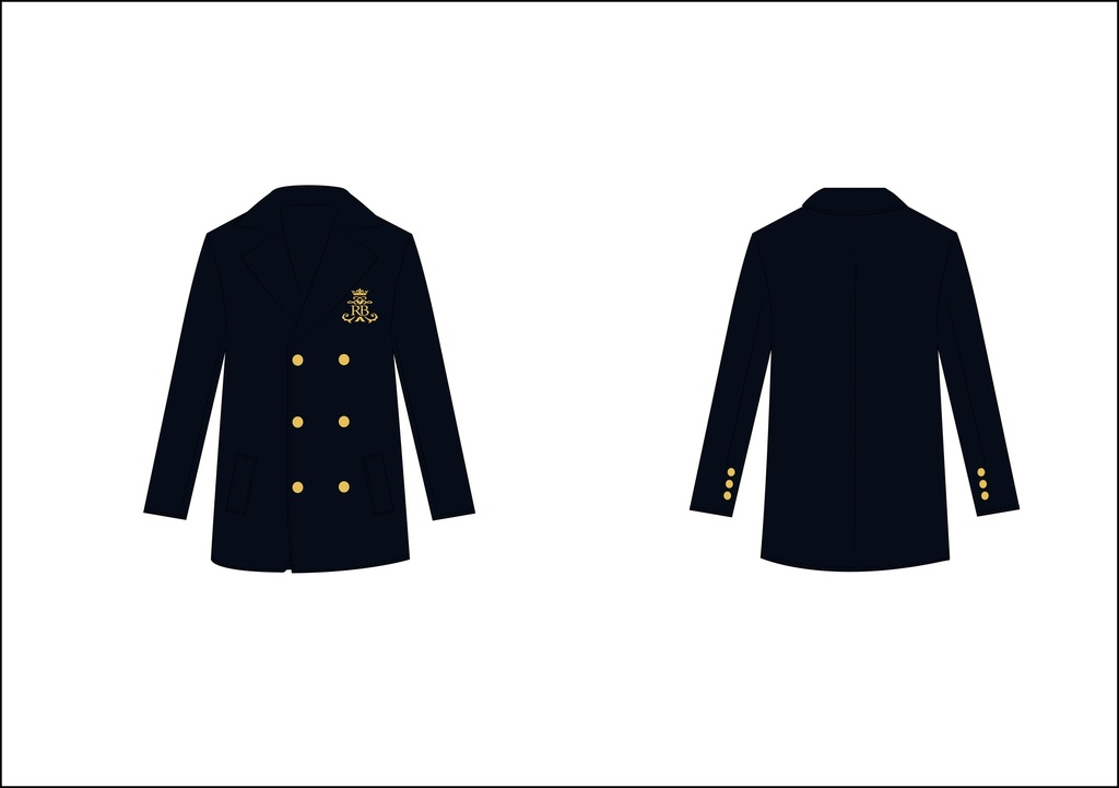 Coat Boys Navy (2-16)