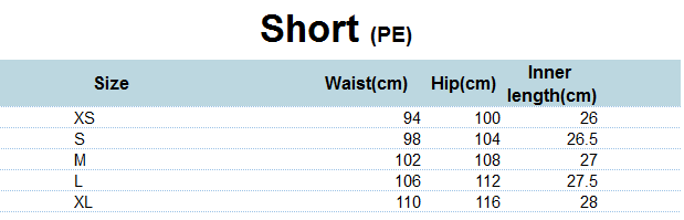 PE Shorts Black  adult sizes (XS-2XL)