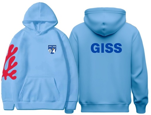 PE Hoodie  (6-14)and adult sizes(XS-S) (Light Blue)