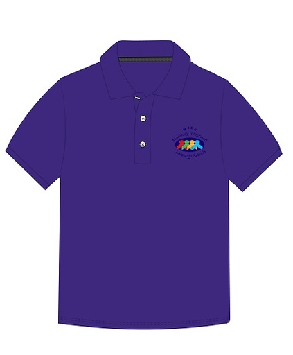 [260] Polo Shirt S.S. Purple adult sizes (XS-3XL)