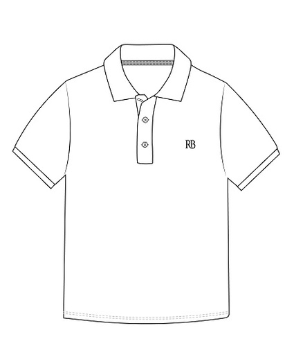 [271] Polo Shirt S.S. White - RB (2-18)
