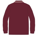 Polo Shirt Long Sleeve(burgundy)  