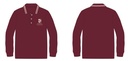 Polo Shirt Long Sleeve(burgundy)  