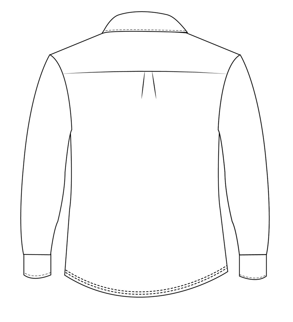 Shirt Long Sleeve (White)  adult Sizes