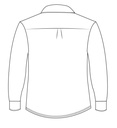 Shirt Long Sleeve (White)  adult Sizes