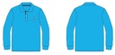 Polo Shirt  L .S  (Turquoise )