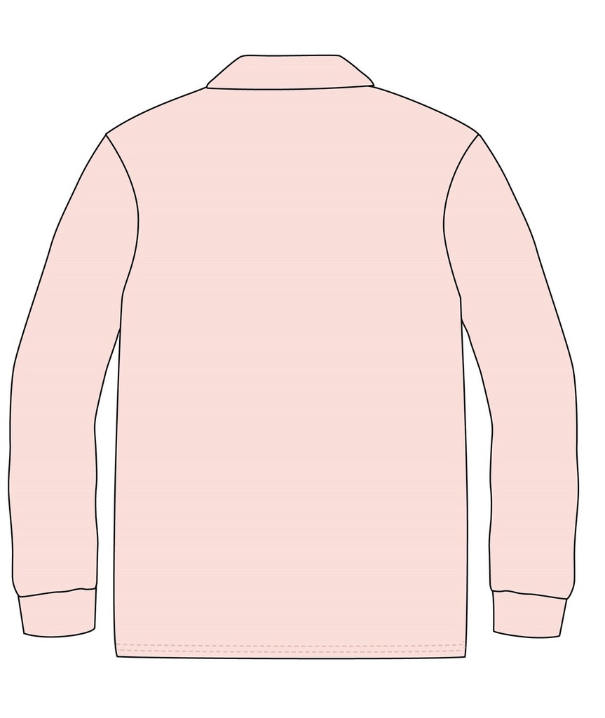 Polo Shirt  L .S (Pink )