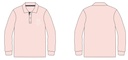 Polo Shirt  L .S (Pink )