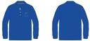 Polo Shirt  L.S   ( adult Sizes) (Blue )