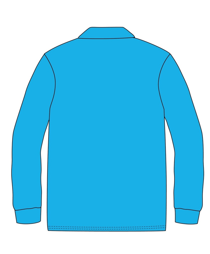 Polo Shirt  L.Sleeve (adult Sizes) (Turquoise )  