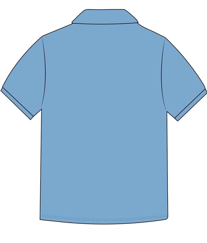 Polo Shirt  S.S  (Light Blue )