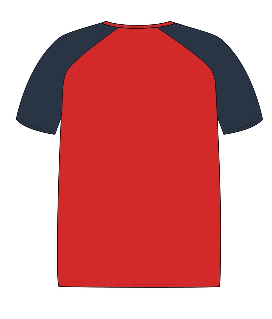 T-Shirt  S.S (Red & indigo)