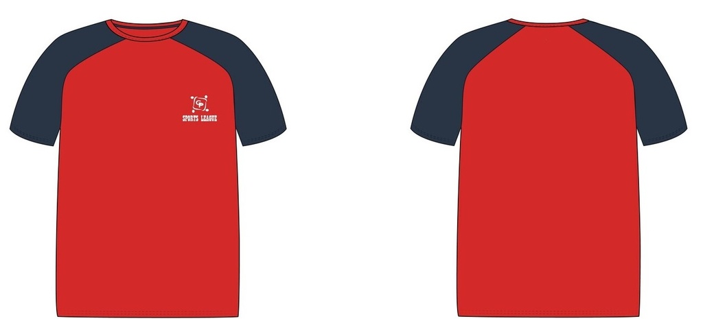 T-Shirt  S.S (Red & indigo)