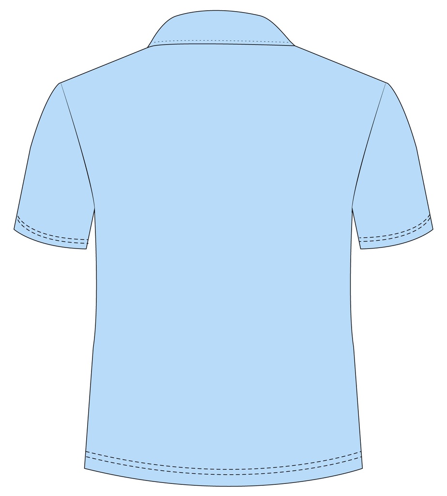 Shirt S.S Blue ( adult Sizes) لبنى