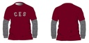 PE T-Shirt   L.S adult sizes(Burgundy)