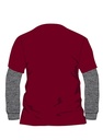 PE T-Shirt  L.S (Burgundy)