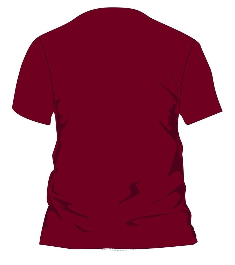 PE T-Shirt S.S (adult sizes)(Burgundy)