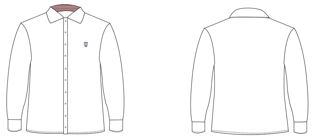 Shirt L.S (XS-3XL adult Sizes) (White)  