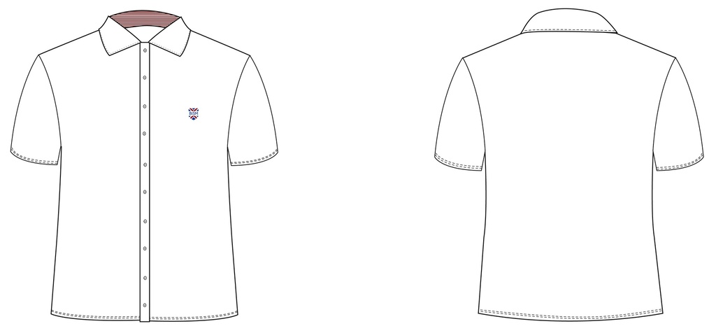 Shirt S.S (XS-3XL adult Sizes) (White)  