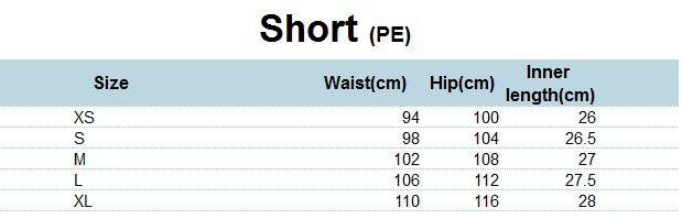 Unisex Shorts adult sizes (XS-3XL)