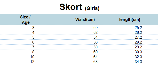 Skort 3-7