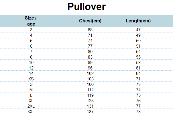 Pullover (2-7) Prek - KG2
