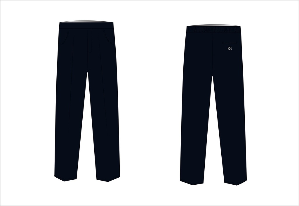 Elastic Waist Trouser (Navy )  