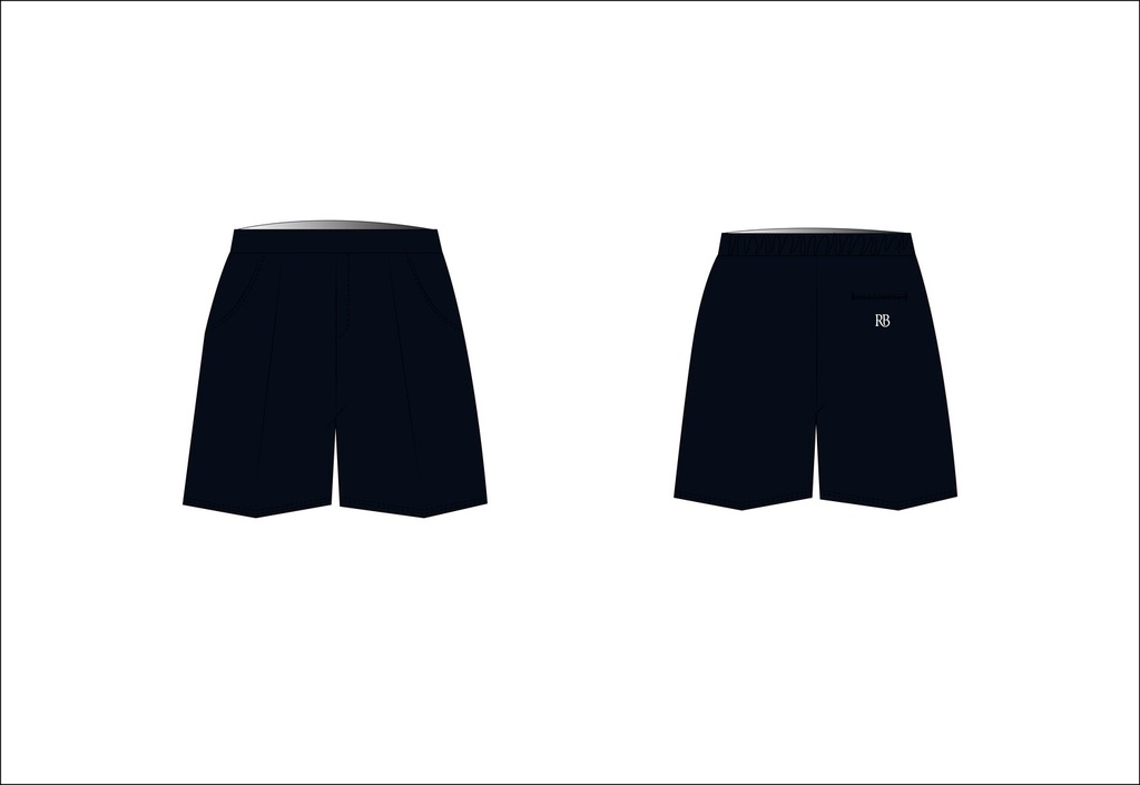 Elastic Waist Short (Navy )  