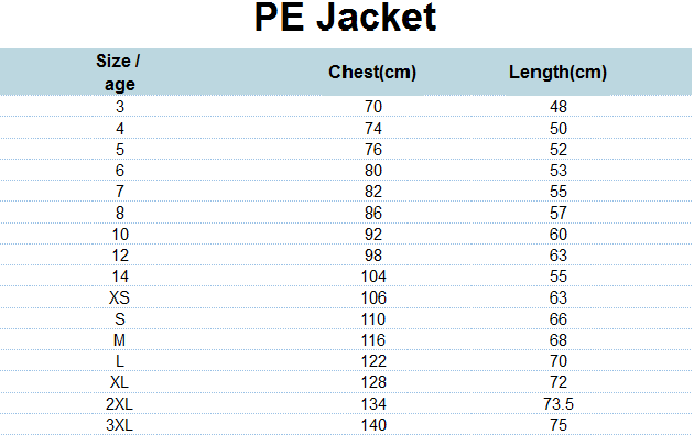 Jacket Fleece Grey (3-14) and adult sizes (XS-2XL)