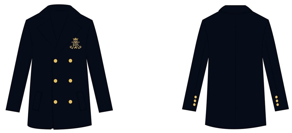 Boys Coat (Navy ) (adult Sizes) FS1-Yr 4