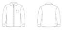 Unisex Shirt L.S  (White)  adult Sizes