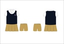 Dress (Navy X Beige)  