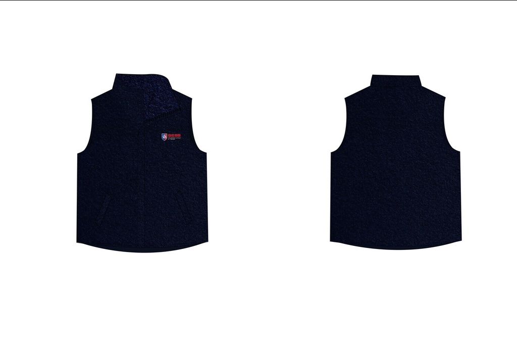 Fleece Vest (Navy)  