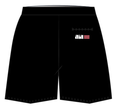 Shorts Elastic Waist Unisex Black (3-8)