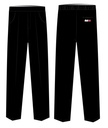 Trousers Elastic Waist Unisex Black (3-7)