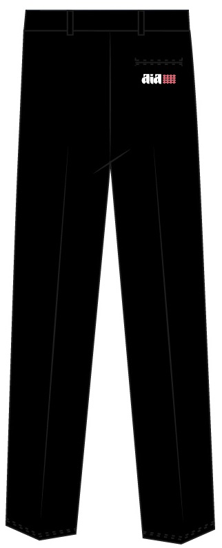 Trousers Boys Black adult sizes (XS-2XL)