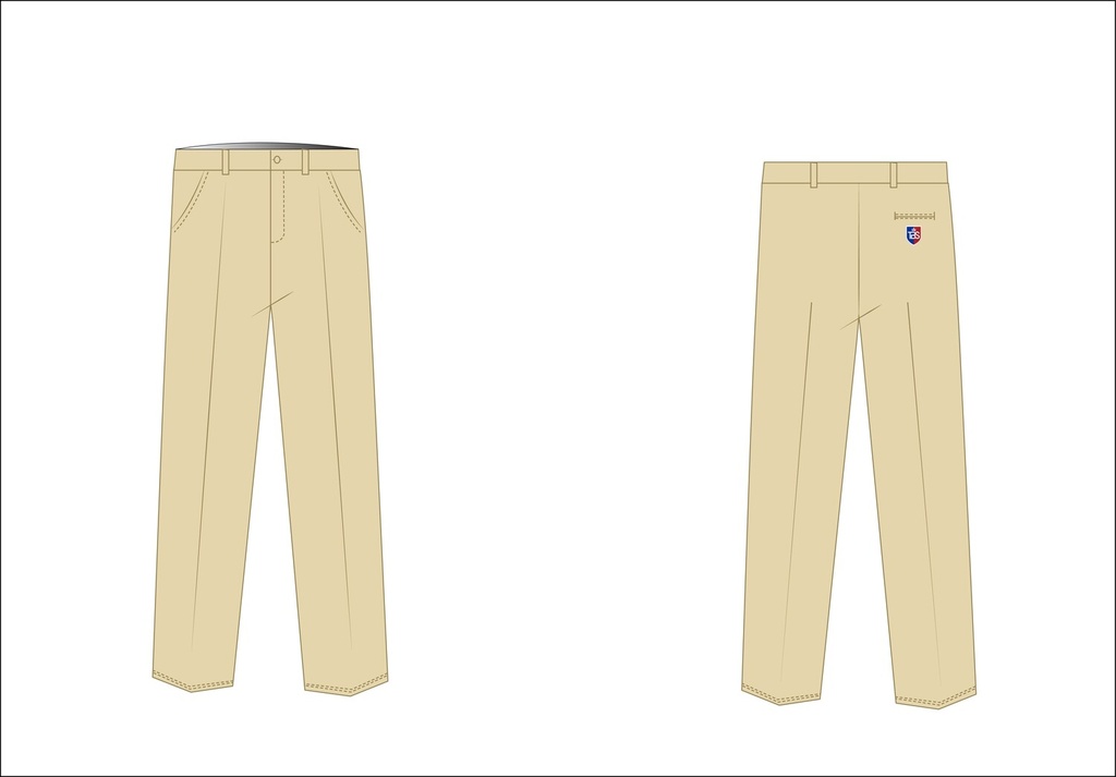 Boys Trouser ( adult Sizes) (Beige)