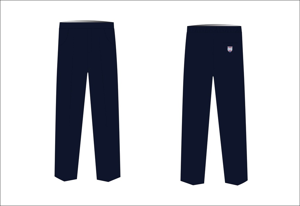 Elastic Waist  Trouser (Navy)