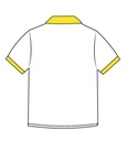 Polo Shirt S.S. White x Yellow (3-14)