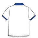 Polo Shirt S.S. White x Blue (3-14)