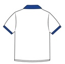 Polo Shirt S.S. White x Blue (3-14)