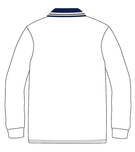 Polo Shirt L.S. White (2-16)