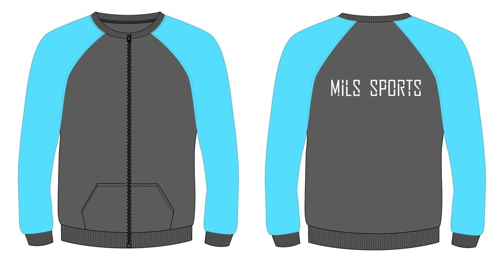 PE Jacket ( adult sizes) (Turquoise * grey) Fr.