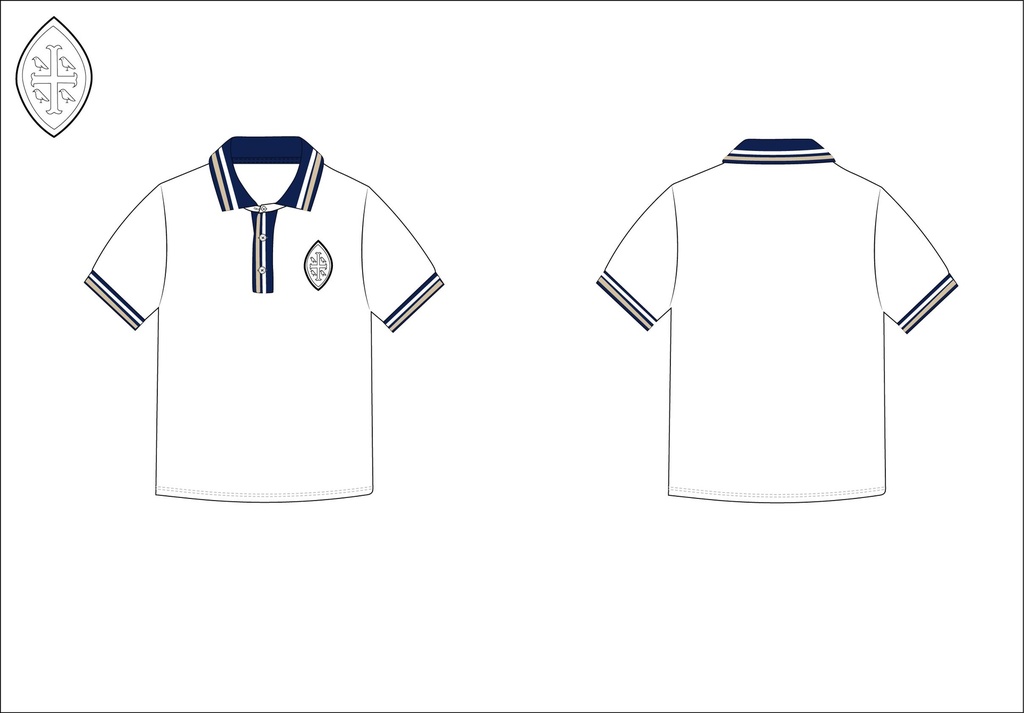 Polo Shirt S.S. White (2-8)