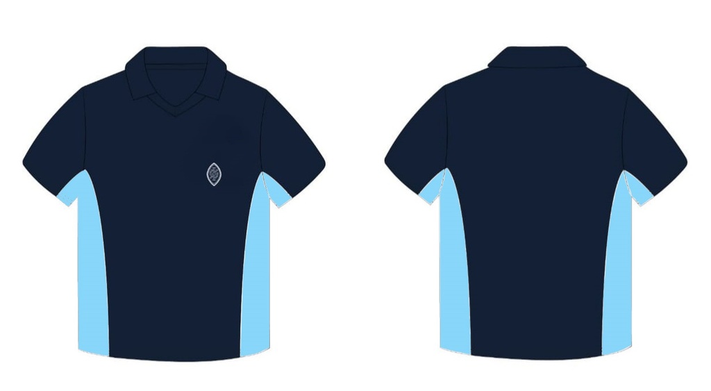 PE T-Shirt S.S. Navy (2-14) and adult sizes (XS-S)