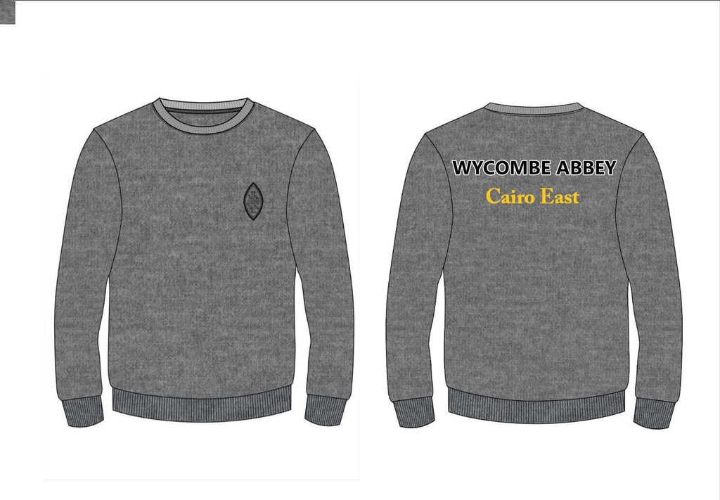 Sweatshirt Grey (2-14) and adult sizes (XS-S)