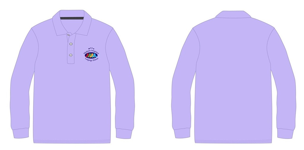 Polo Shirt  L. S (Lilac ) En.