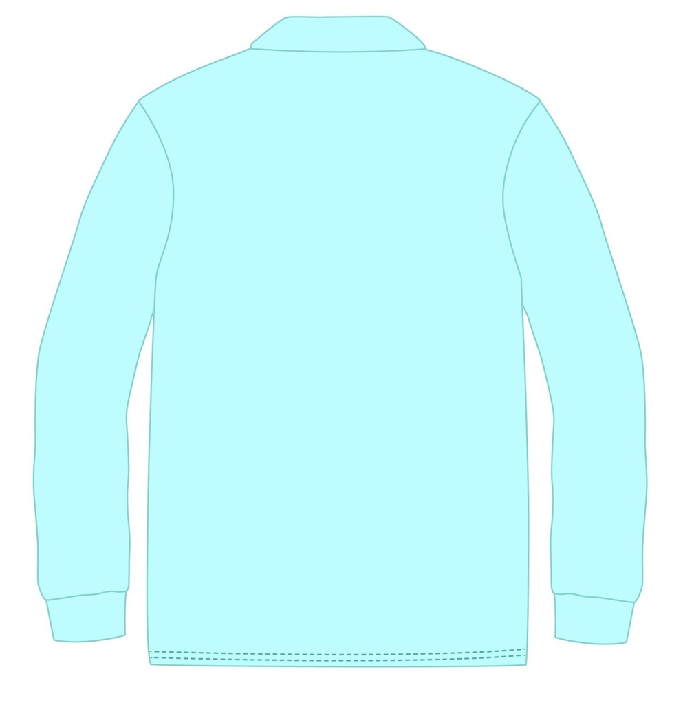 Polo Shirt  L. S (Light Turquoise ) Fr.