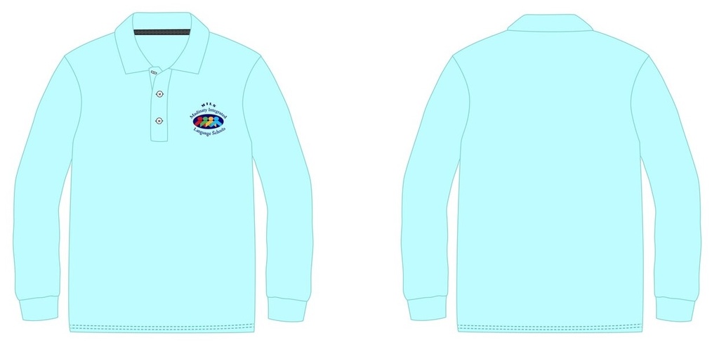 Polo Shirt  L. S (Light Turquoise ) Fr.