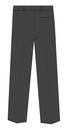 Trouser (8-14 )رمادى غامق